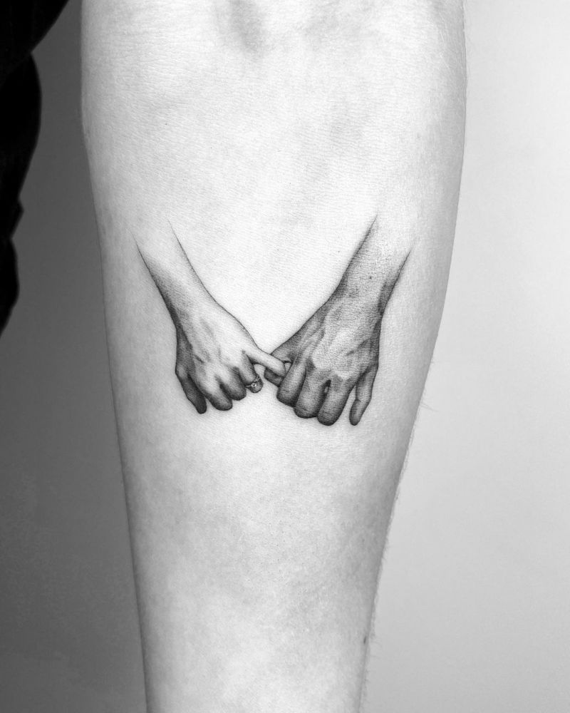 30 Pretty Pinky Promise Tattoos Remind You to Remember Commitment