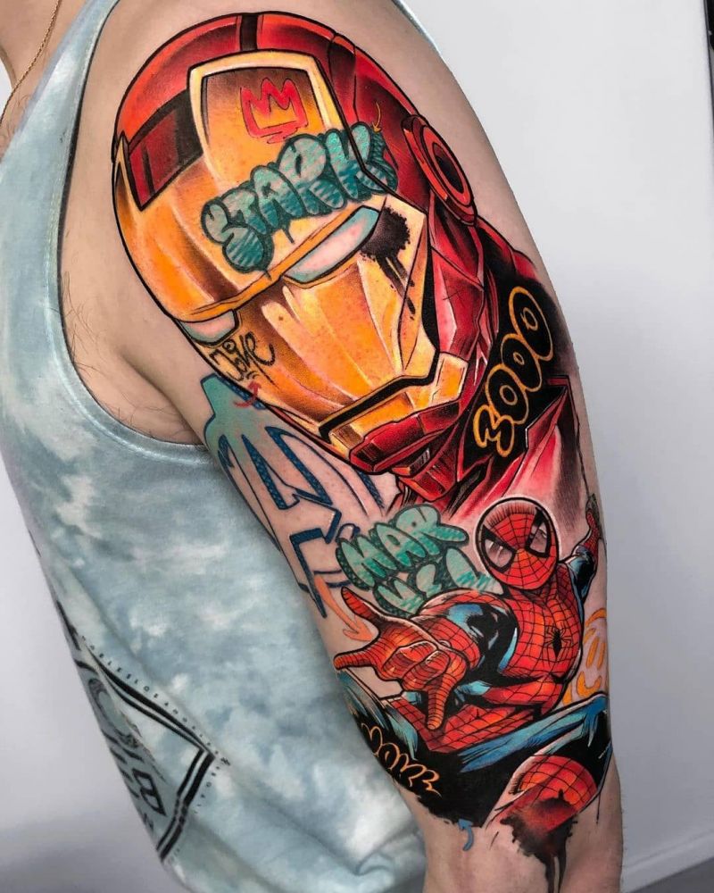 30 Pretty Spiderman Tattoos You Will Love