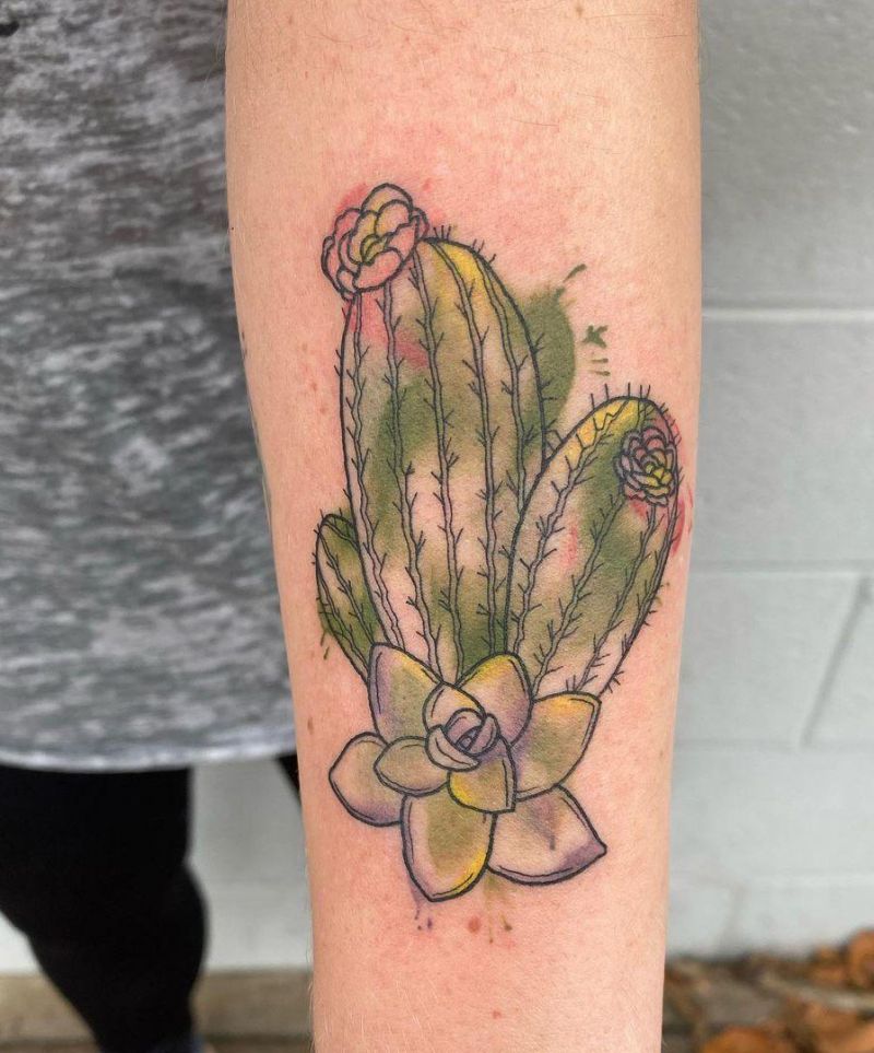 30 Pretty Succulent Tattoos Bring You Good Luck