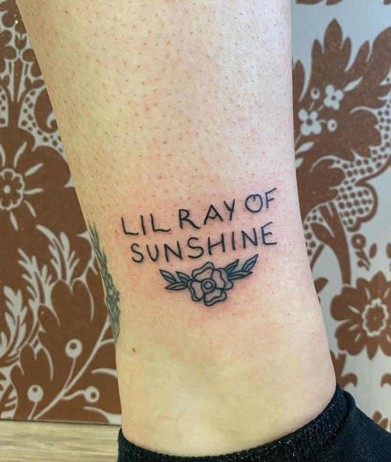 30 Pretty Text Tattoos to Inspire You