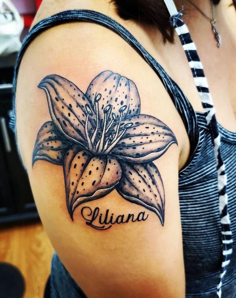 30 Pretty Tiger Lily Tattoos to Inspire You