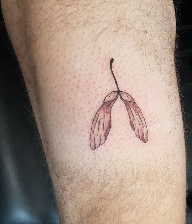 30 Pretty Maple Seed Tattoos Make You Attractive