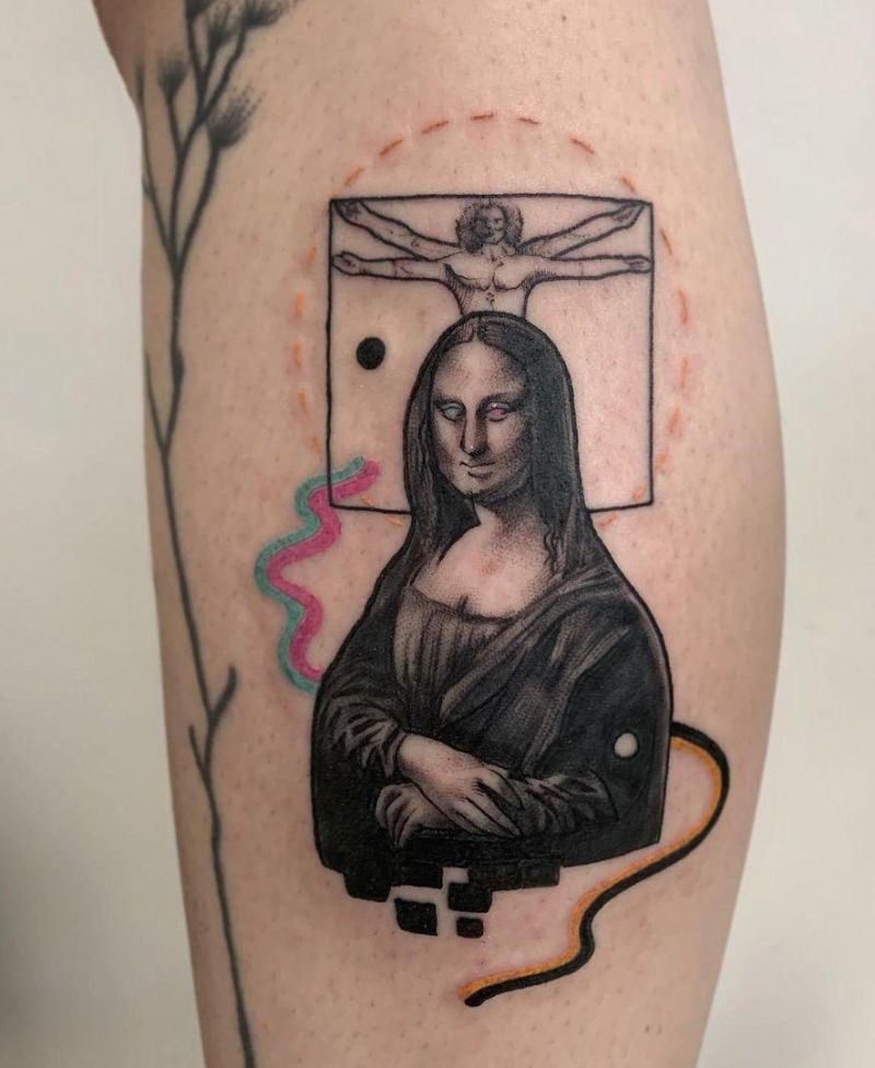 30 Pretty Mona Lisa Tattoos to Inspire You