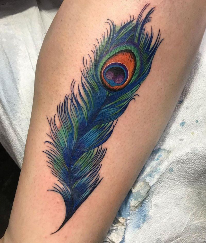 30 Pretty Peacock Feather Tattoos to Inspire You