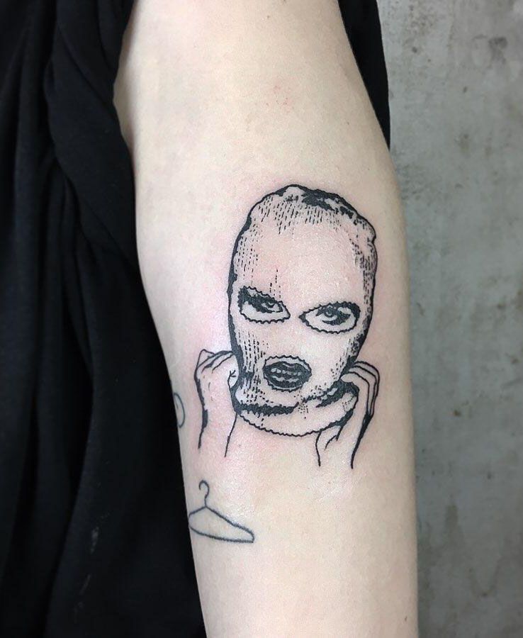 30 Pretty Ski Mask Tattoos You Will Love