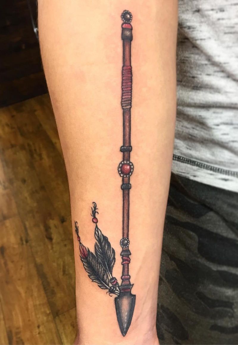 30 Pretty Spear Tattoos You Must Try