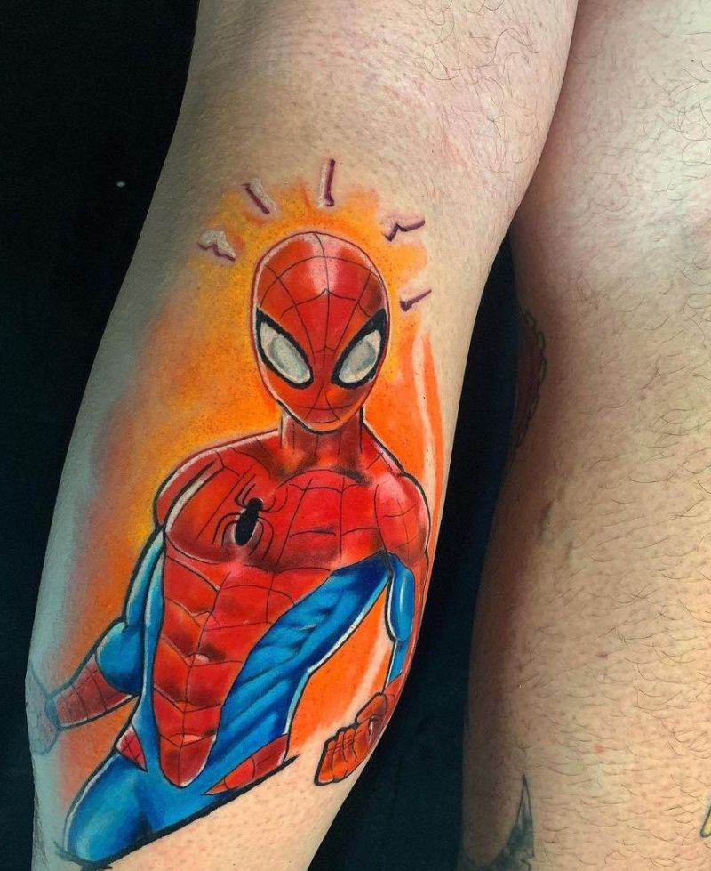 30 Pretty Spiderman Tattoos You Will Love