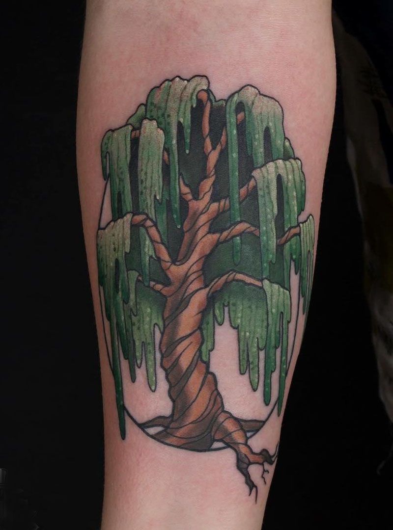 30 Pretty Weeping Willow Tattoos You Must Try