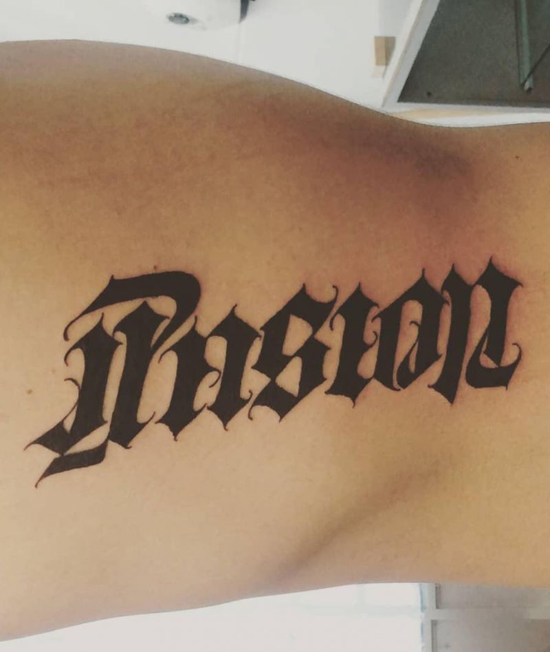 30 Pretty Ambigram Tattoos to Inspire You