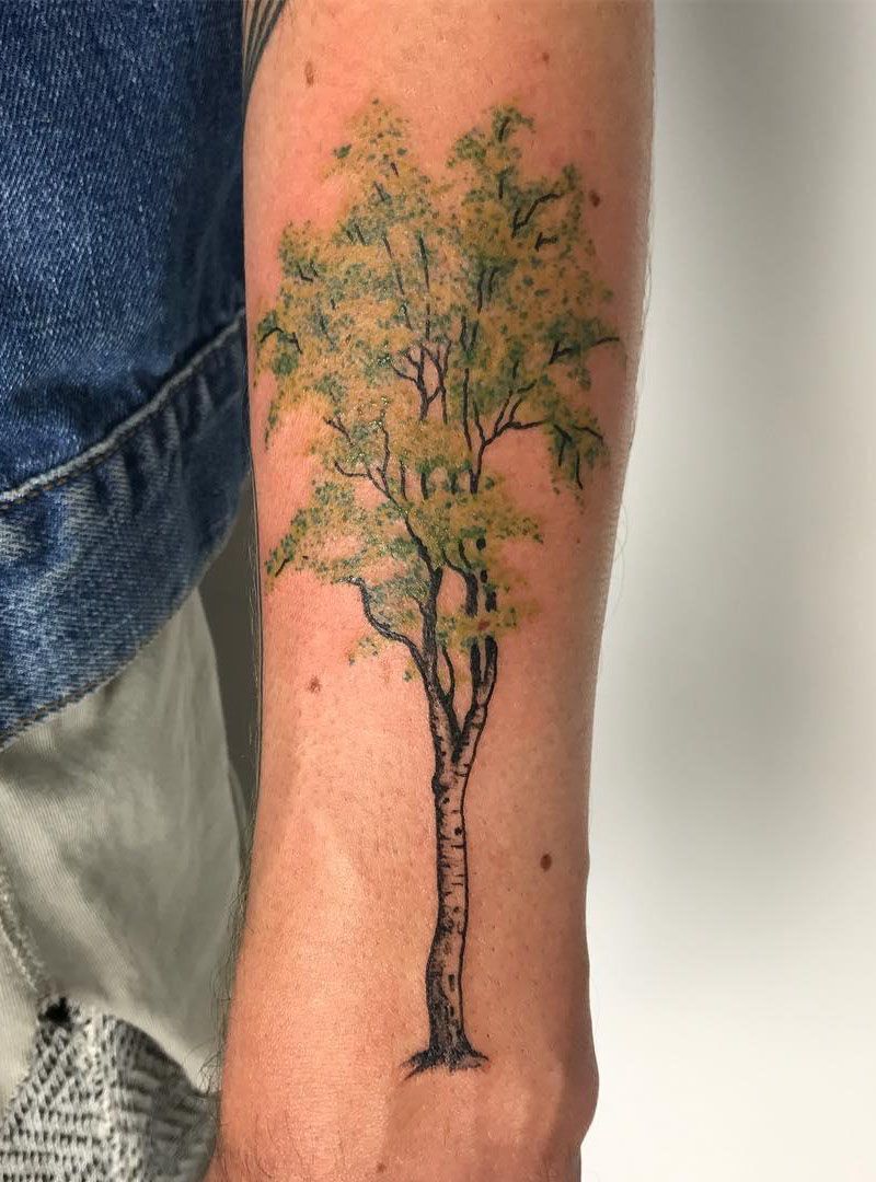 30 Pretty Birch Tree Tattoos Make You Attractive