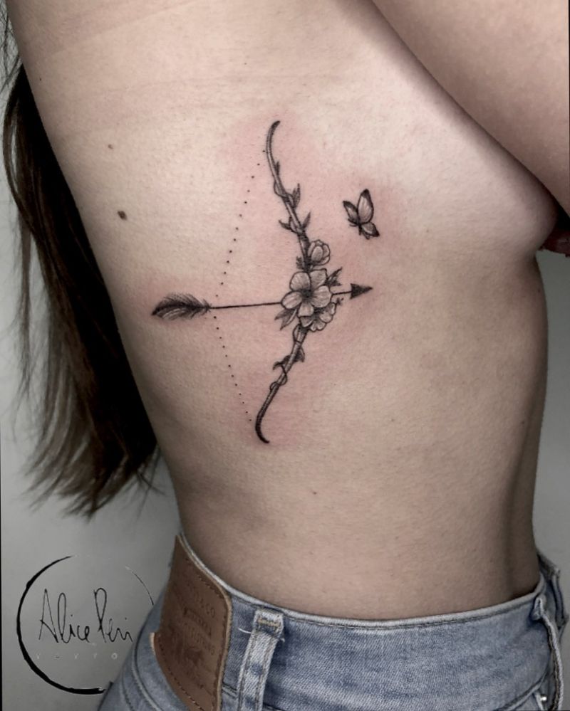 30 Pretty Bow and Arrow Tattoos Bring You Good Luck