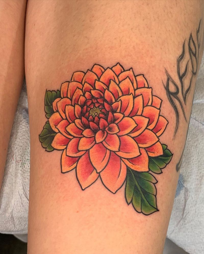 30 Pretty Dahlia Tattoos You Must Try