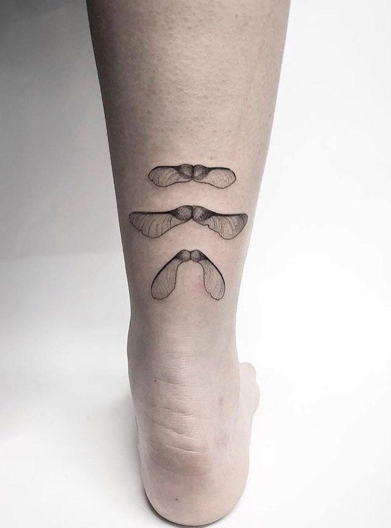 30 Pretty Maple Seed Tattoos Make You Attractive