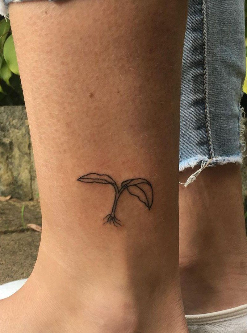 30 Pretty Seed Sprout Tattoos Bring You Good Luck