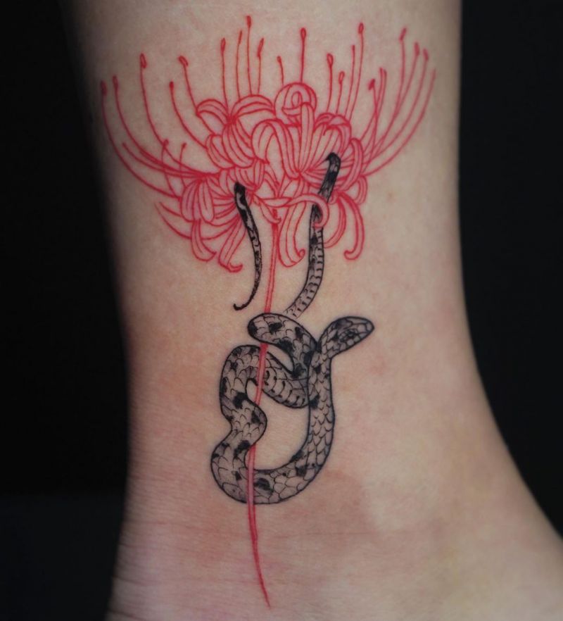 30 Pretty Spider lily Tattoos You Must Try