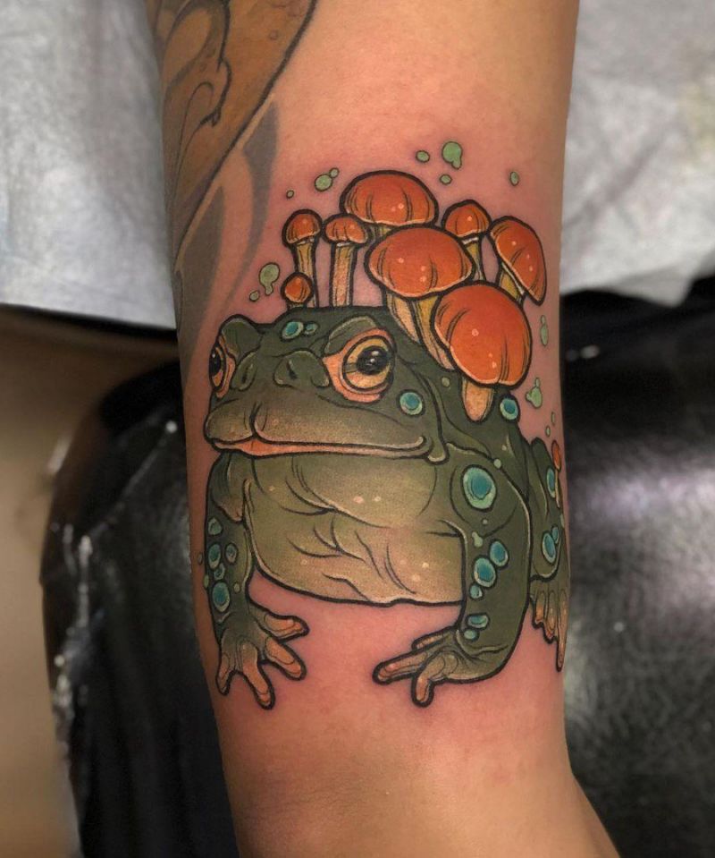 30 Pretty Toad Tattoos You Must Try