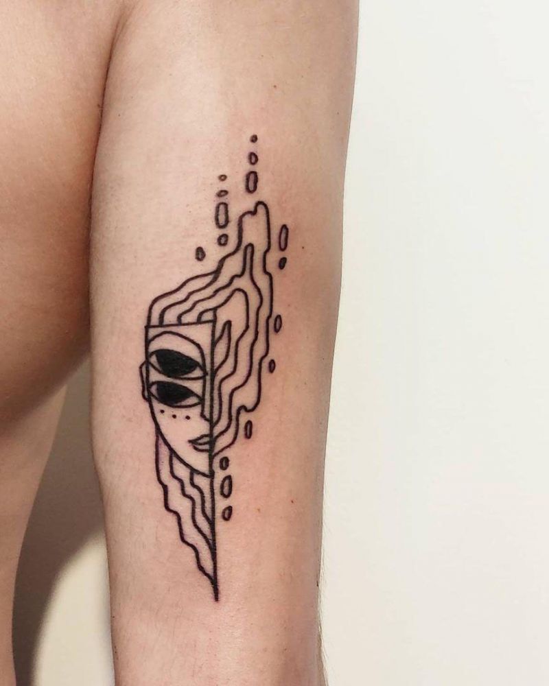 30 Pretty Trippy Tattoos Give You an Unexpected Feeling