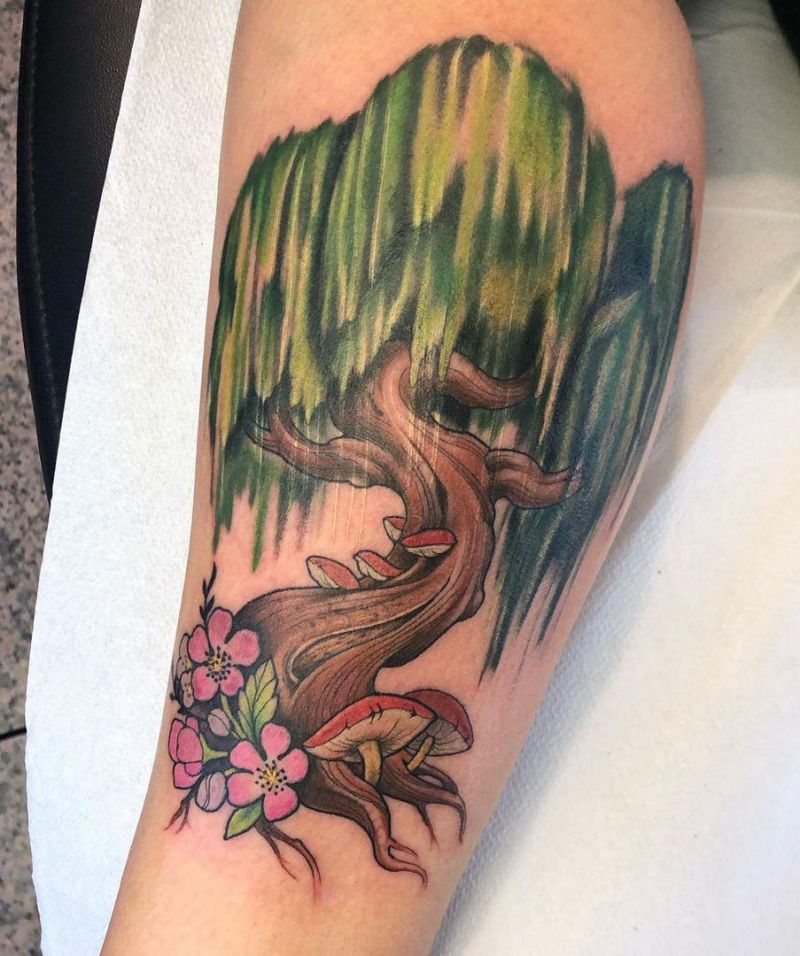 30 Pretty Weeping Willow Tattoos You Must Try