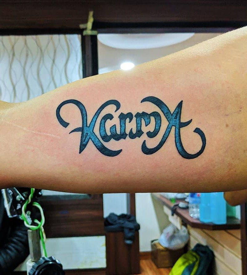 30 Pretty Ambigram Tattoos to Inspire You