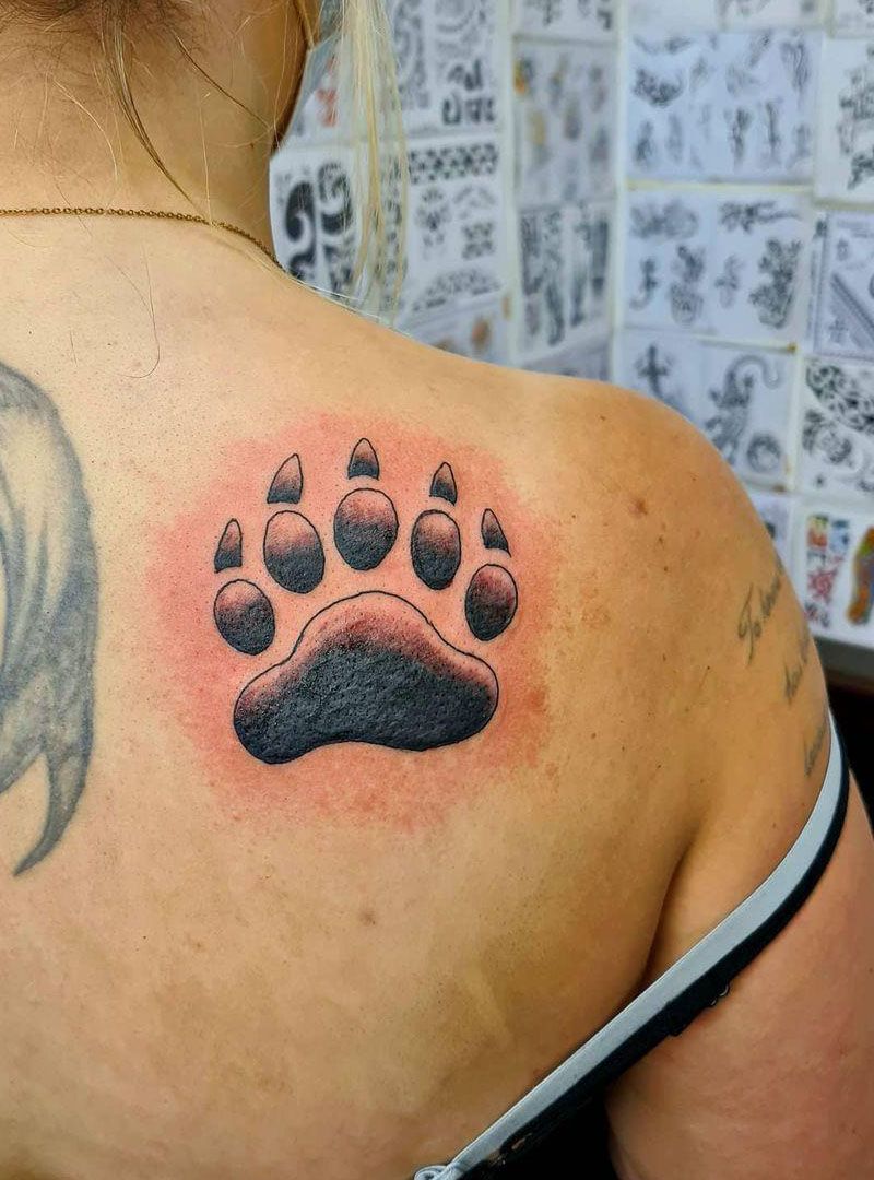 30 Pretty Bear Paw Tattoos You Must Try