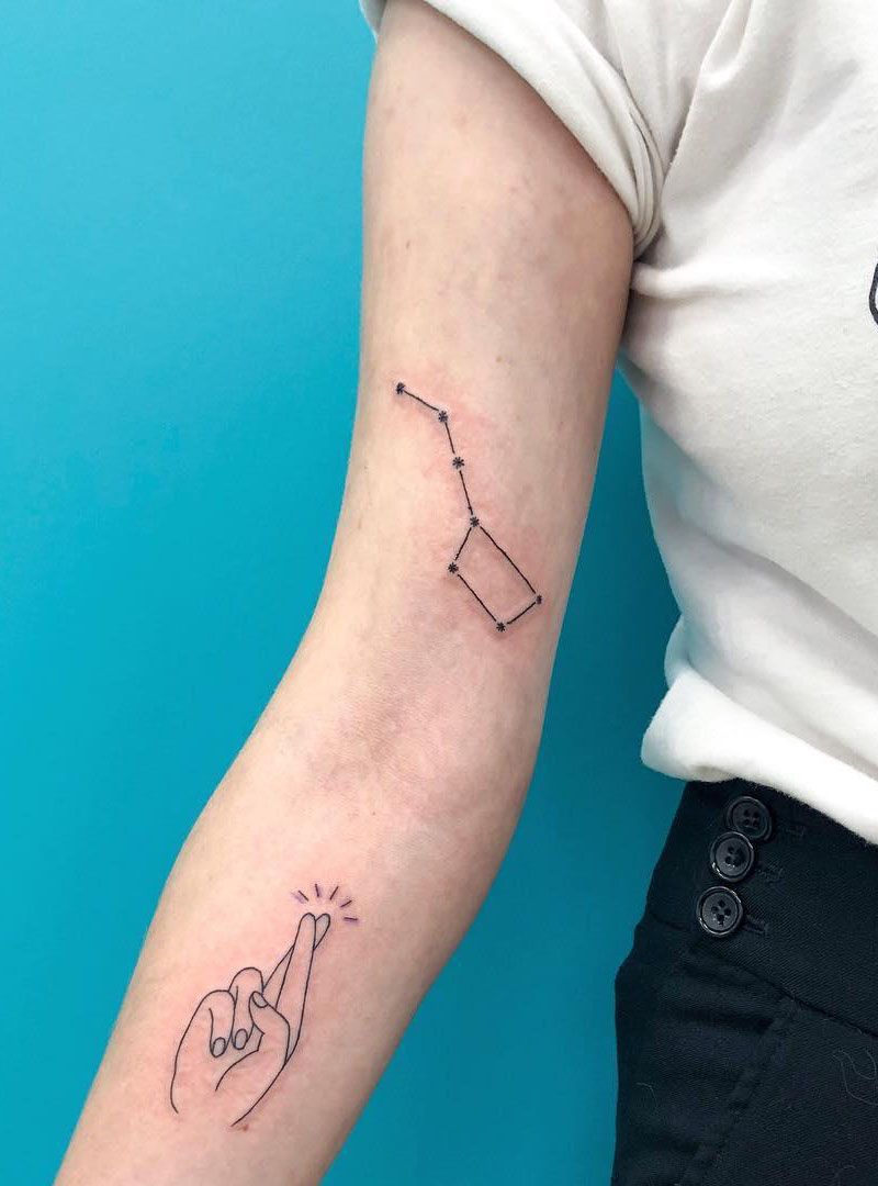 30 Pretty Big Dipper Tattoos Bring You Good Luck