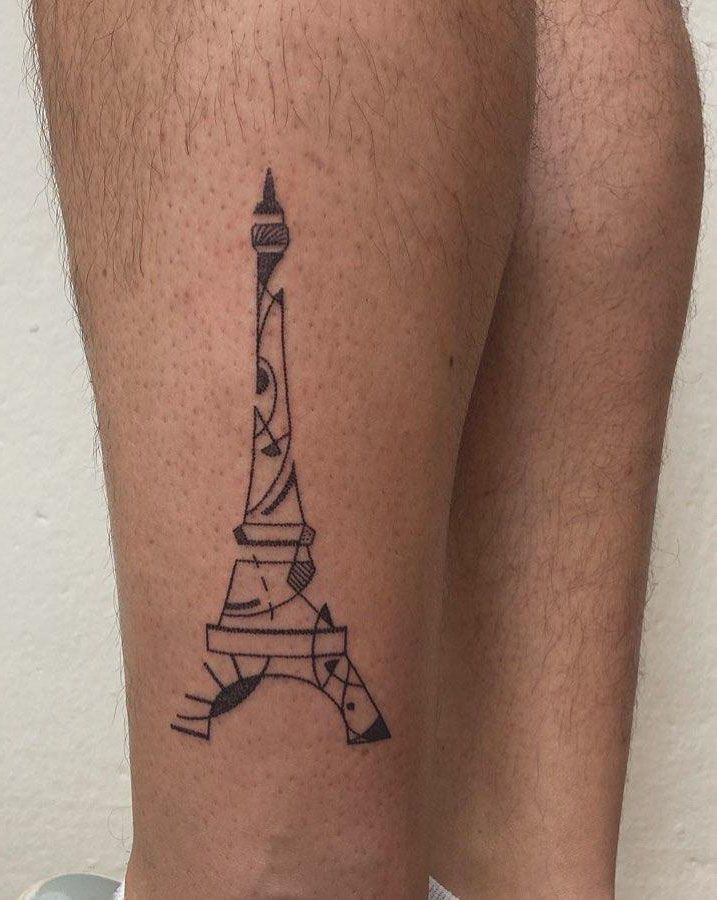 30 Pretty Eiffel Tower Tattoos Make Your Life Full of Romance