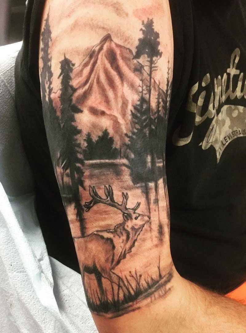 30 Pretty Elk Tattoos Make You Beautiful Forever