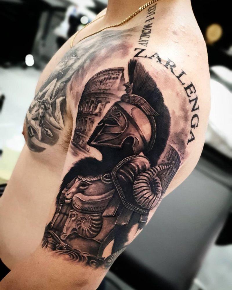 30 Gladiator Tattoos Make You Brave