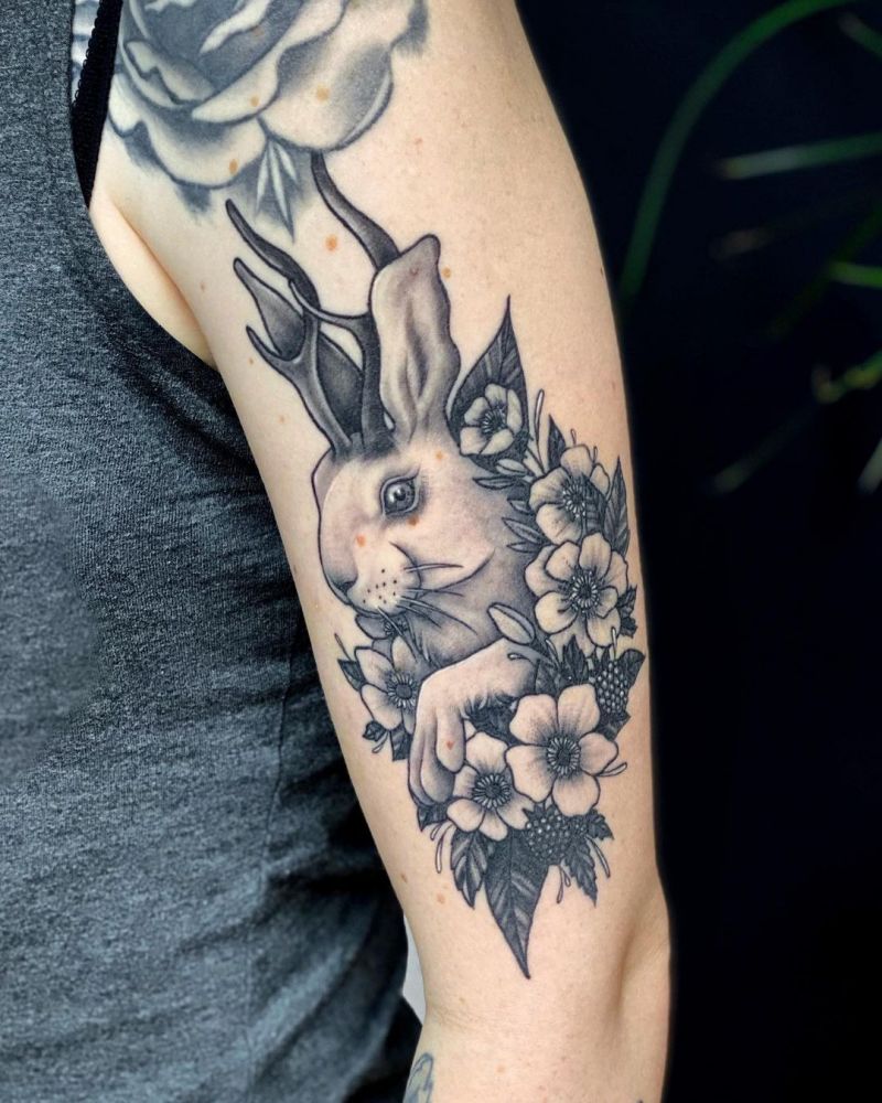 30 Pretty Jackalope Tattoos You Will Love