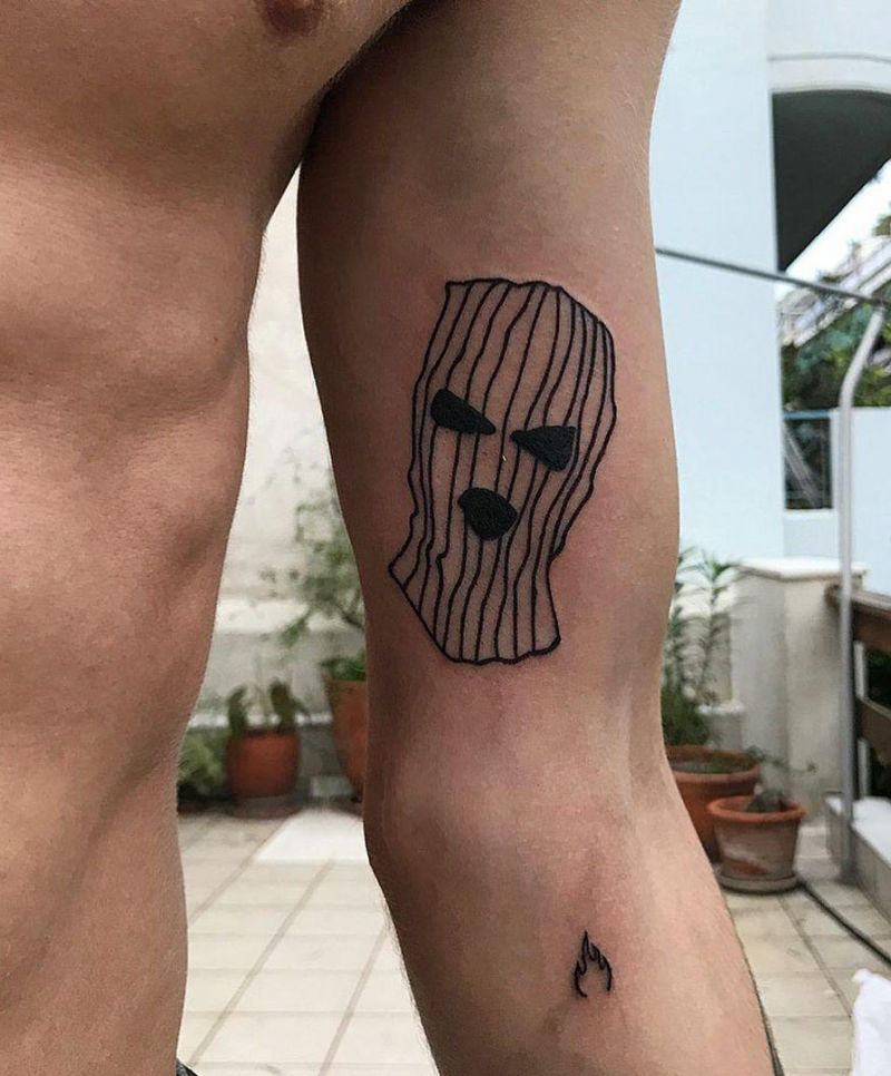 30 Pretty Ski Mask Tattoos You Will Love