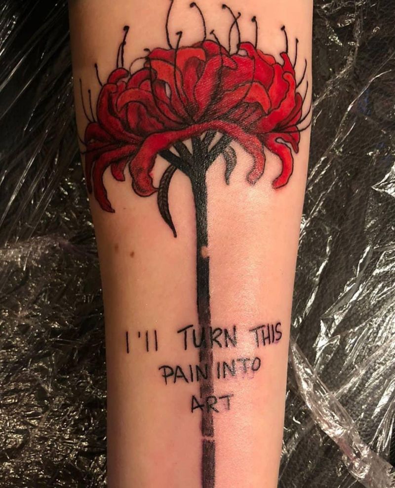 30 Pretty Spider lily Tattoos You Must Try