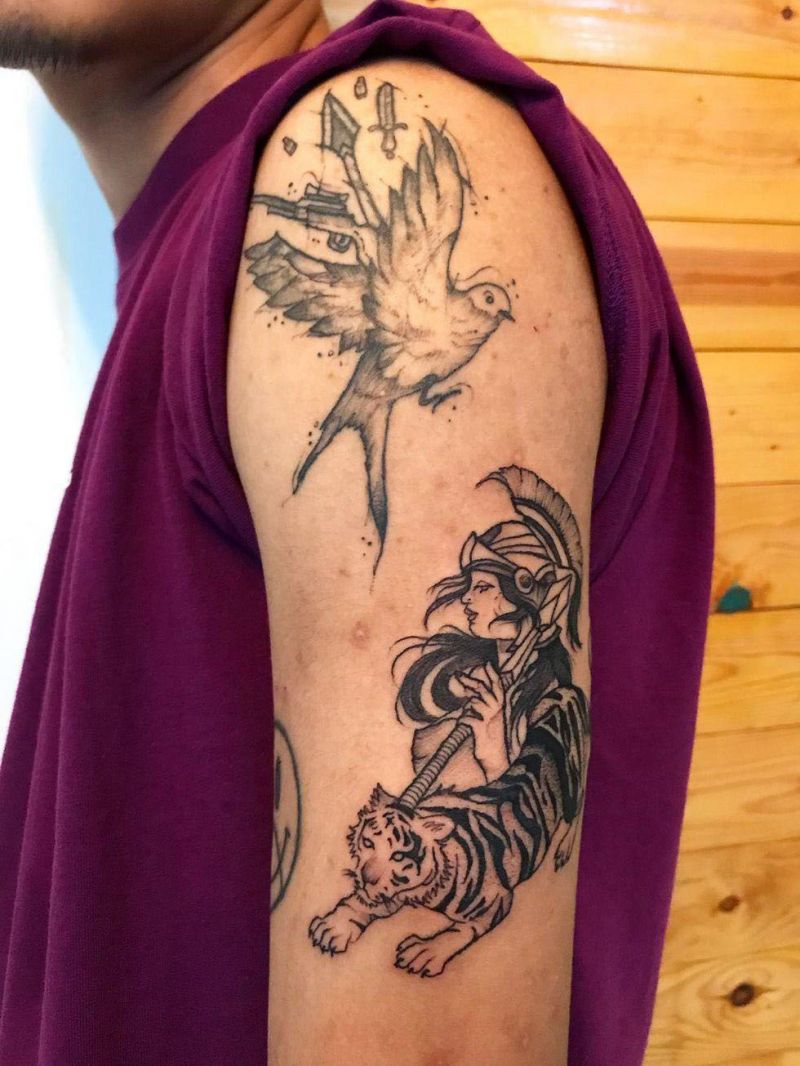 30 Pretty Athena Tattoos to Inspire You