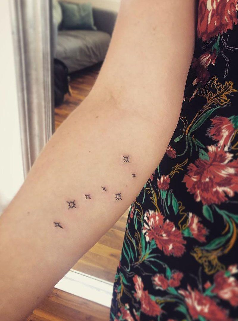 30 Pretty Big Dipper Tattoos Bring You Good Luck