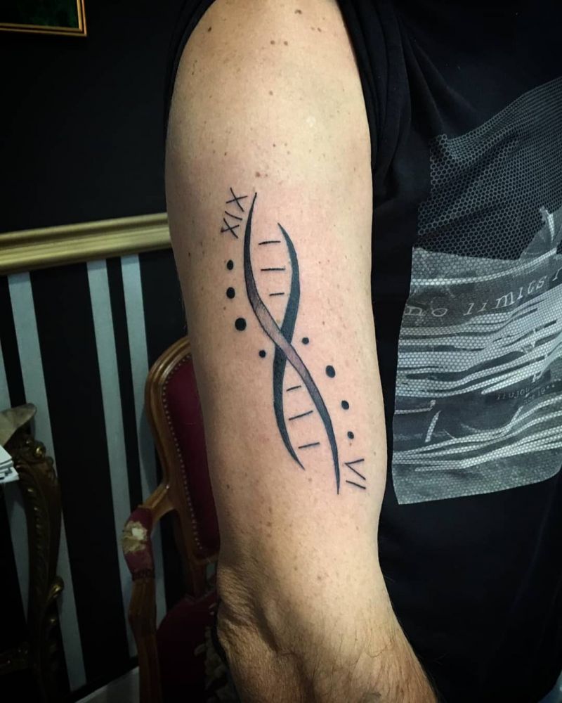 30 Pretty DNA Tattoos to Inspire You