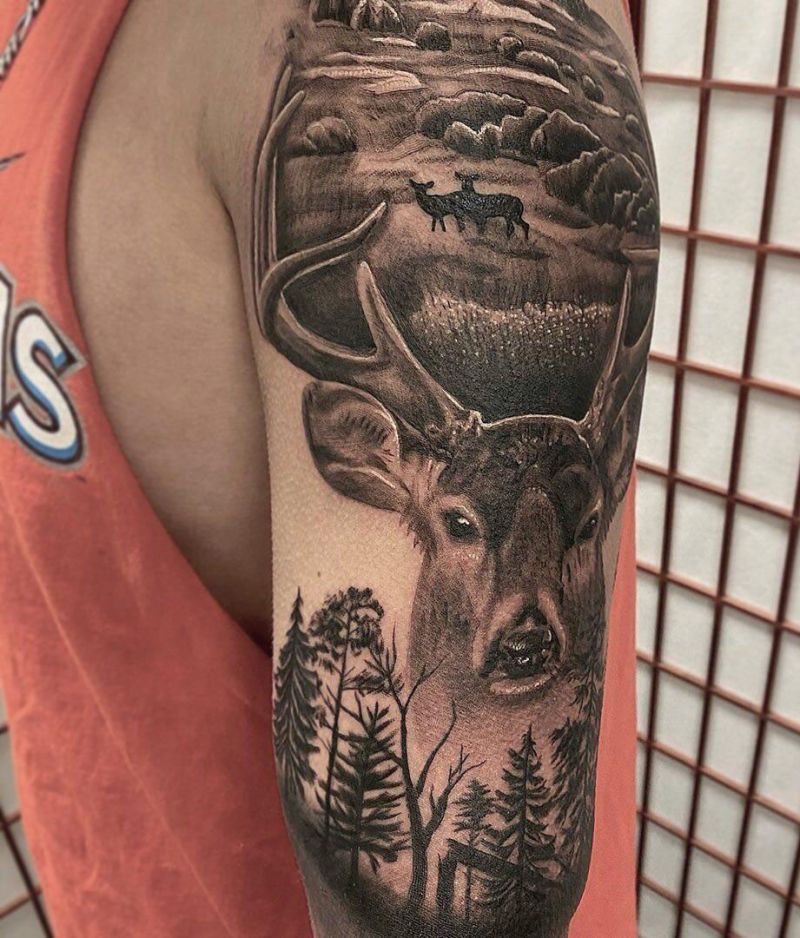 30 Pretty Hunting Tattoos to Inspire You