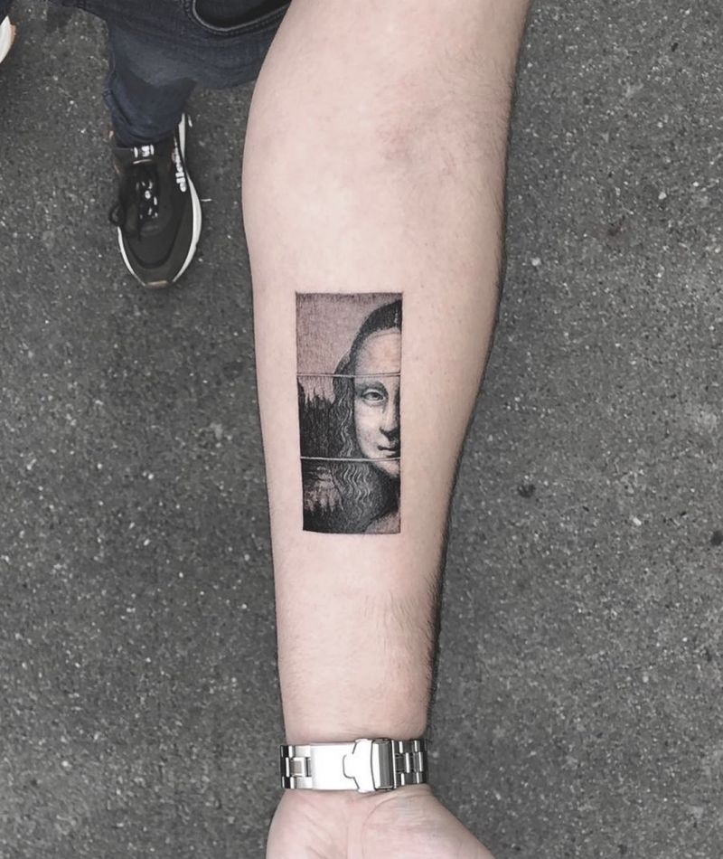 30 Pretty Mona Lisa Tattoos to Inspire You