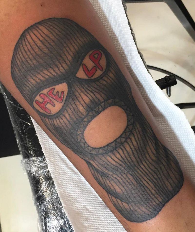 30 Pretty Ski Mask Tattoos You Will Love