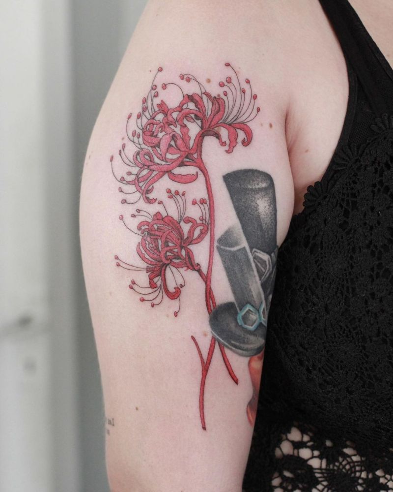 30 Pretty Spider lily Tattoos You Must Try