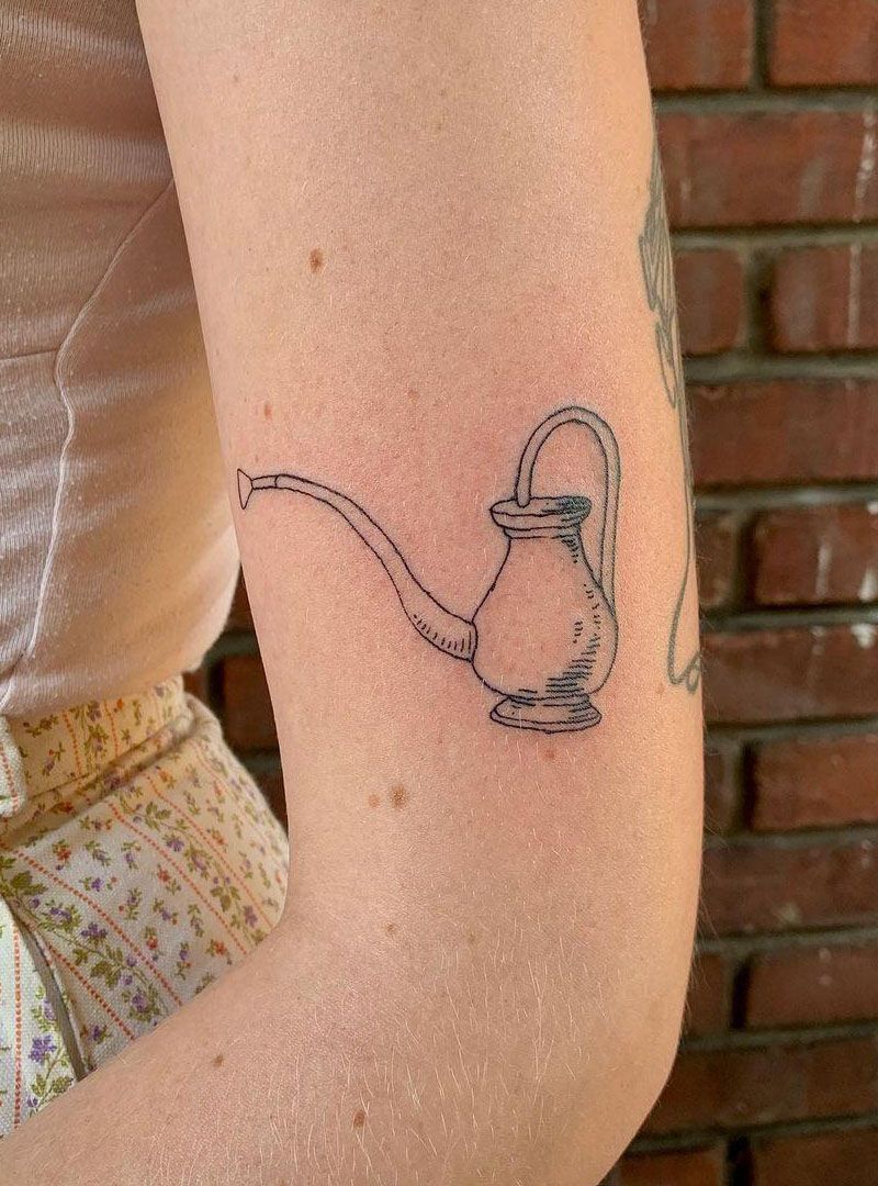 30 Pretty Watering Can Tattoos You Will Love