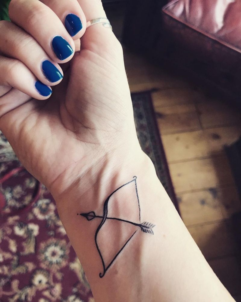 30 Pretty Bow and Arrow Tattoos Bring You Good Luck