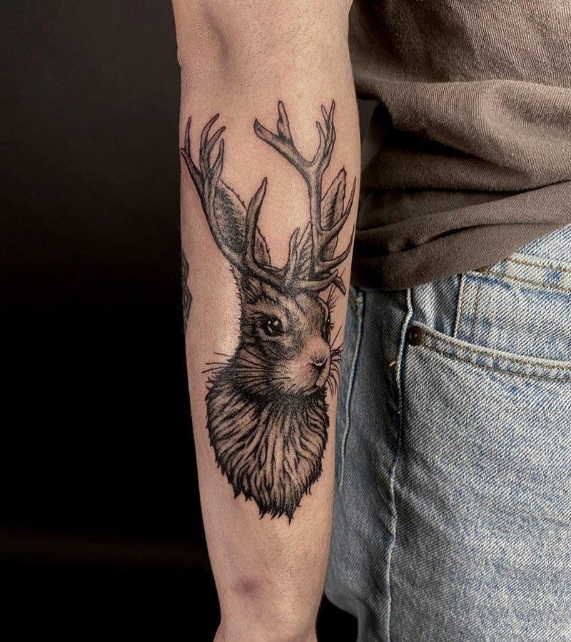 30 Pretty Jackalope Tattoos You Will Love