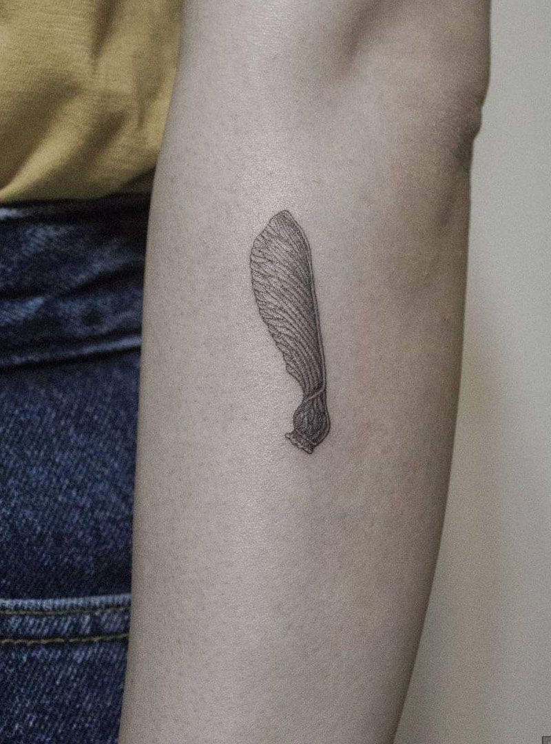 30 Pretty Maple Seed Tattoos Make You Attractive