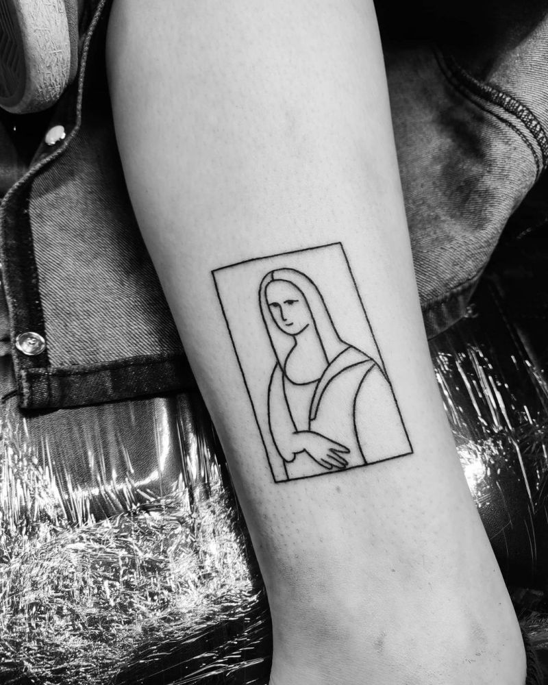 30 Pretty Mona Lisa Tattoos to Inspire You