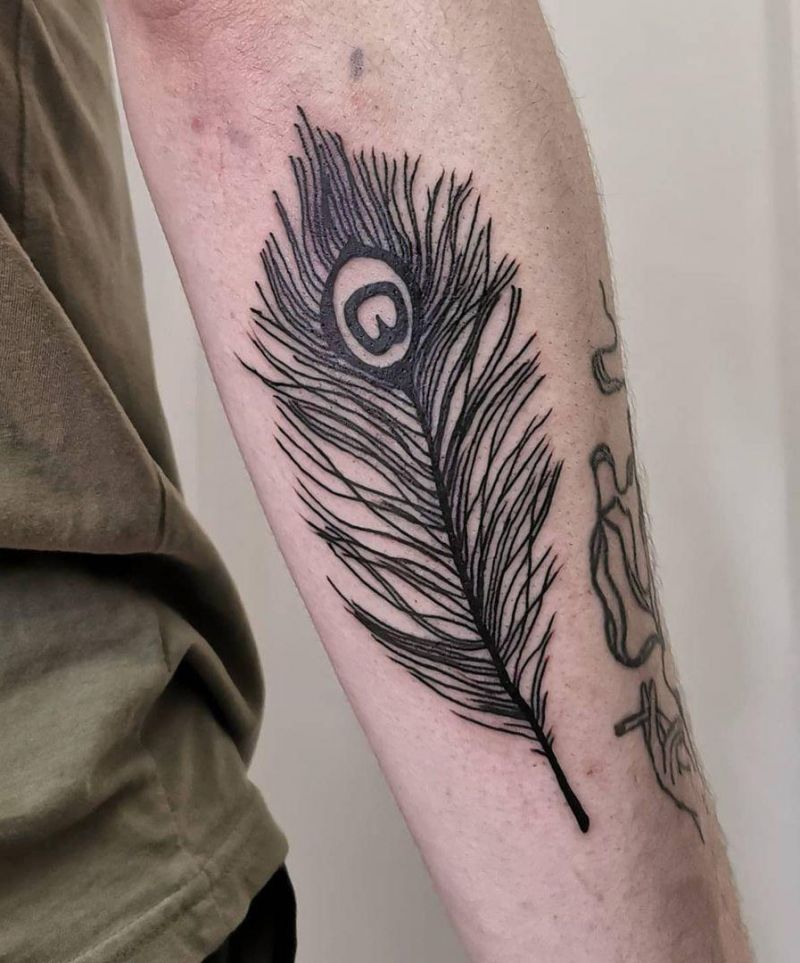 30 Pretty Peacock Feather Tattoos to Inspire You