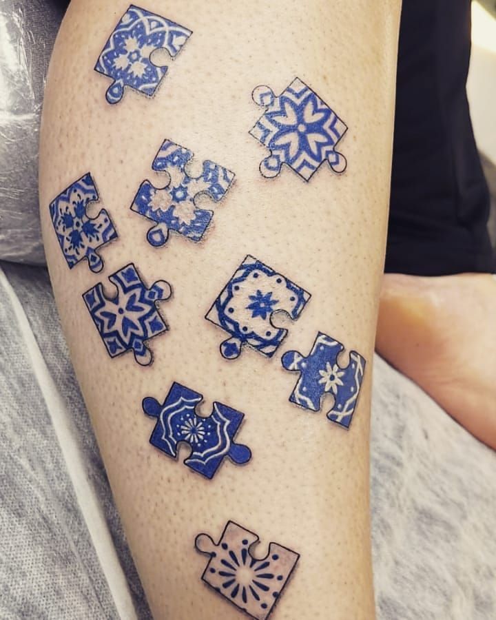 30 Pretty Puzzle Tattoos to Inspire You