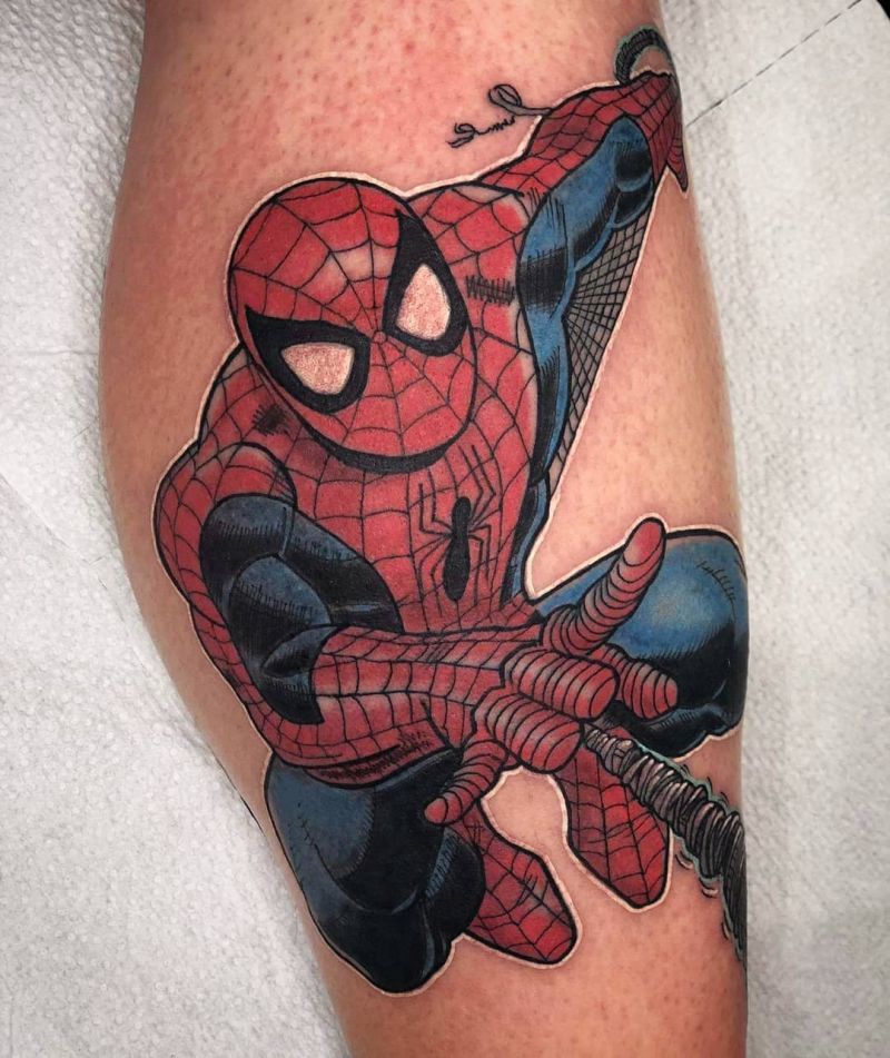 30 Pretty Spiderman Tattoos You Will Love