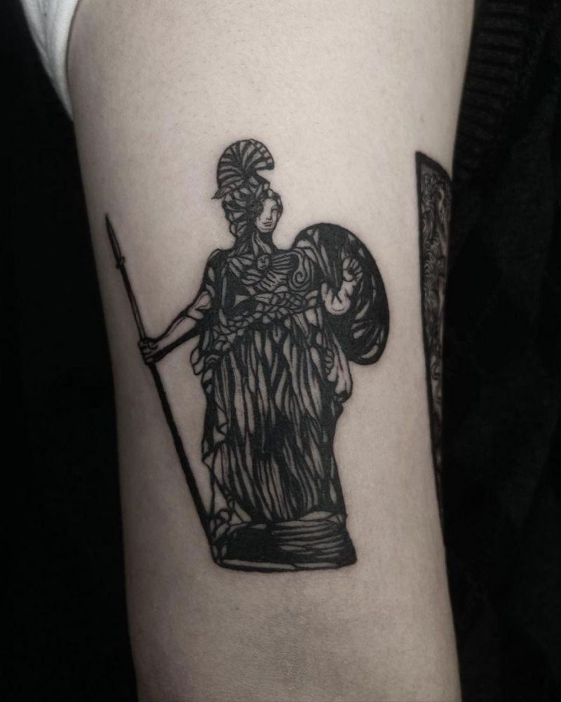 30 Pretty Athena Tattoos to Inspire You