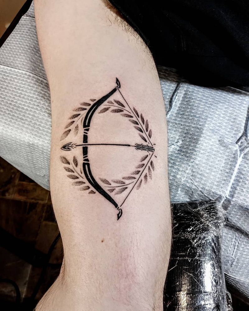 30 Pretty Bow and Arrow Tattoos Bring You Good Luck