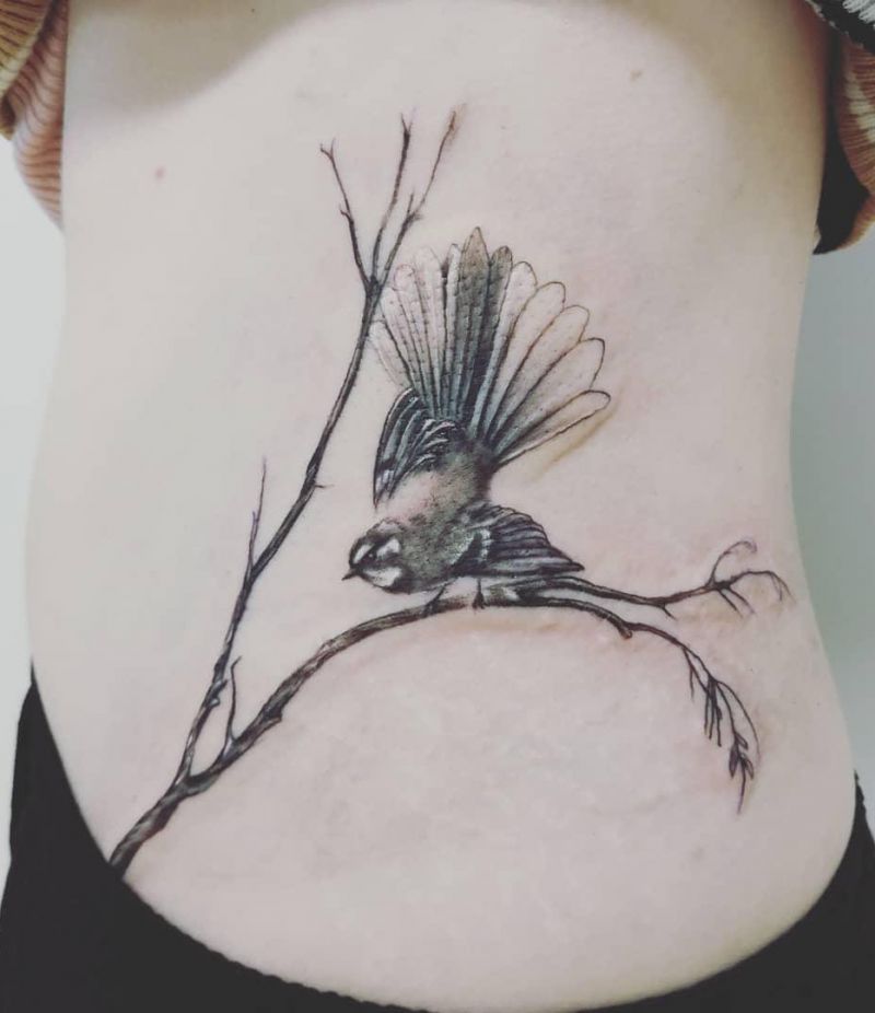 30 Pretty Fantail Tattoos You Must Try