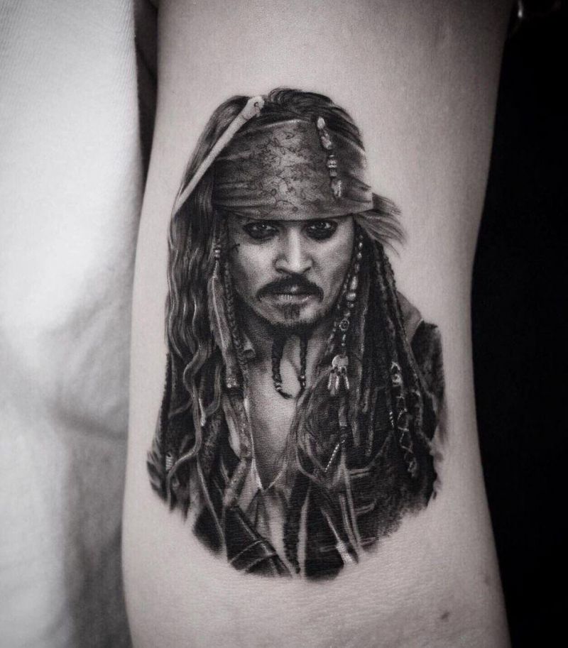 30 Pretty Jack Sparrow Tattoos You Will Love